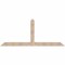 Ekena Millwork Portland Smooth Timber Gable Bracket, Douglas Fir, 96"W x 40"H x 5 1/2"D x 5 1/2"F, 10/12 Pitch GBW096X40X0606POR00SDF - alternate 1